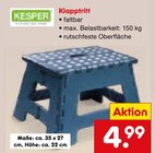 Klapptritt im Angebot bei Netto Marken-Discount in Darmstadt Klapptritt Angebote von KESPER bei Netto Marken-Discount Darmstadt für 4,99 €