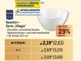 Geschirr-Serie „Vilagio“ von Metro Professional im aktuellen Metro Prospekt für 2,61 €