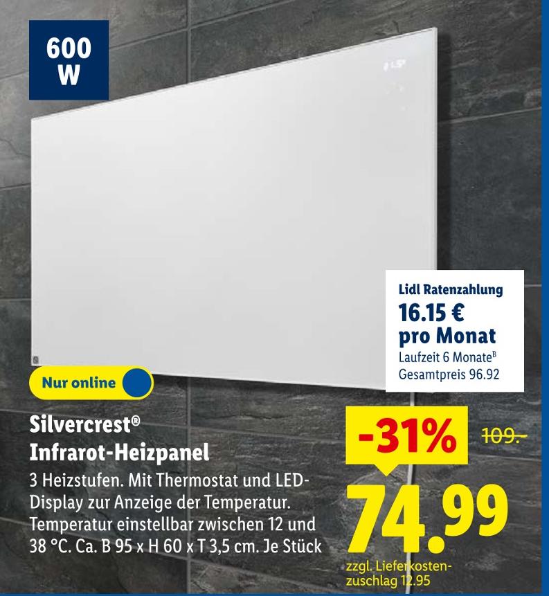Infrarot-Heizpanel