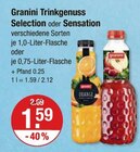 Aktuelles Granini Trinkgenuss Selection oder Sensation Angebot bei V-Markt in Regensburg ab 1,59 €