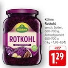 Rotkohl im Angebot bei EDEKA in Koblenz Rotkohl Angebote von Kühne bei EDEKA Koblenz für 1,29 €