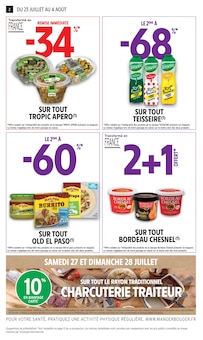 Prospectus Intermarché de la semaine "2 + 1 OFFERT" avec 2 pages, valide du 23/07/2024 au 04/08/2024 pour Vert-le-Petit et alentours