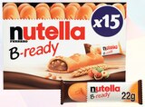 B-ready Biscuits Fourrés - NUTELLA - Intermarché Hyper à Angers B-ready Biscuits Fourrés - NUTELLA en promo chez Intermarché Hyper Angers à 2,63 €