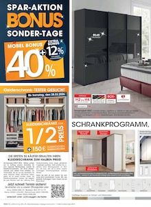 Kleiderschrank im Zurbrüggen Prospekt "BONUS SONDER-TAGE" mit 42 Seiten (Gelsenkirchen)