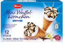 Mini Waffelhörnchen³ bei ALDI Nord in Coesfeld Mini Waffelhörnchen³ im Angebot bei ALDI Nord Coesfeld für 1,49 €