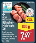 Hähnchen-Ministeaks XXL von Meine Metzgerei für 7,49 € bei ALDI Nord im Angebot Hähnchen-Ministeaks XXL von Meine Metzgerei im aktuellen ALDI Nord Prospekt