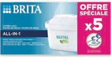 Pack 5 filtres a eau maxtra pro all in 1 - Brita en promo chez Super U Pack 5 filtres a eau maxtra pro all in 1 - Brita dans le catalogue Super U