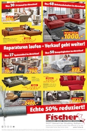 Aktueller Polstermöbel Fischer Prospekt mit Schlafzimmer, "WASSERSCHADEN RÄUMUNGSVERKAUF", Seite 2