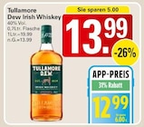 Irish Whiskey Angebote von Tullamore Dew bei WEZ Minden für 12,99 €