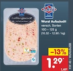 Wurst Aufschnitt bei Netto Marken-Discount im Gräfenhainichen Prospekt für 1,29 €