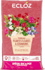 Terreau plantes fleuries & géraniums spécial bac et pot ECLOZ - ECLOZ à 6,66 € dans le catalogue Delbard