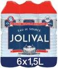 Eau de source - JOLIVAL - Intermarché à La Rochelle Eau de source - JOLIVAL en promo chez Intermarché La Rochelle à 1,60 €