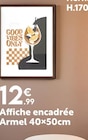 Affiche encadrée Armel 40×50cm dans le catalogue Maxi Bazar