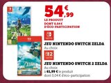 Jeu Nintendo Switch Zelda - Nintendo - Hyper U à Aix-en-Provence Jeu Nintendo Switch Zelda - Nintendo en promo chez Hyper U Aix-en-Provence à 54,99 €