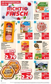 Wurst im Kaufland Prospekt "Hier bin ich richtig" mit 58 Seiten (Karlsruhe)
