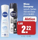 Fresh Natural Deospray Angebote von Nivea bei combi Paderborn für 2,22 €