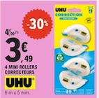 4 Mini Rollers Correcteurs - UHU dans le catalogue E.Leclerc