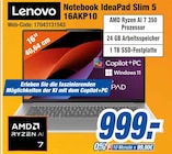 Aktuelle Notebook Angebote bei expert in Koblenz Aktuelles Notebook IdeaPad Slim 5 16AKP10 Angebot bei expert in Koblenz ab 999,00 €