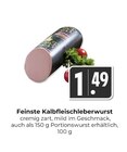 Feinste Kalbfleischleberwurst im Angebot bei Hieber in Freiburg Feinste Kalbfleischleberwurst Angebote bei Hieber Freiburg für 1,49 €