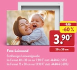 Foto-Leinwand Angebote bei ALDI Nord Langenfeld für 3,90 €
