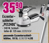 Exzenterschleifer „PES240G“ im Hornbach Prospekt Exzenterschleifer „PES240G“ von im aktuellen Hornbach Prospekt für 4,95 €
