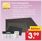 Schmutzfangmatte Angebote von DEKOR bei Netto Marken-Discount Bietigheim-Bissingen für 3,99 €