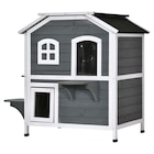Katzenhaus im POCO Prospekt PawHut Katzenhaus grau Holz B/H/L: ca. 56x91x78 cm im aktuellen POCO Prospekt für 112,99 €