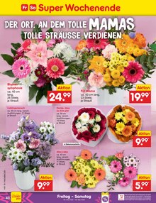 Blumen im Netto Marken-Discount Prospekt "Aktuelle Angebote" mit 75 Seiten (Jena)