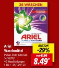 Waschmittel im Angebot bei Lidl in Salzgitter Waschmittel Angebote von Ariel bei Lidl Salzgitter für 8,49 €