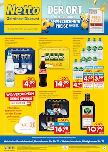 Netto Marken-Discount Waldsolms Prospekt "DER ORT, AN DEM DU IMMER AUSGEZEICHNETE PREISE FINDEST." mit 2 Seiten