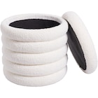 Pouf bouclette - CARREFOUR HOME en promo chez Carrefour Aulnay-sous-Bois à 17,99 €