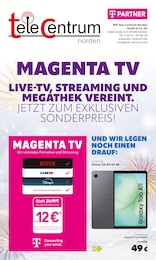 WR Tele-Centrum Norden GmbH & Co.KG Prospekt für Osteel: "MAGENTA TV", 8 Seiten, 01.01.2026 - 12.01.2026