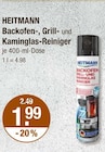 Backofen-, Grill- und Kaminglas-Reiniger im V-Markt Prospekt Backofen-, Grill- und Kaminglas-Reiniger von Heitmann im aktuellen V-Markt Prospekt für 1,99 €