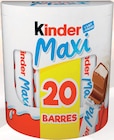 Barre Chocolatée au Lait maxi - KINDER dans le catalogue Intermarché Super
