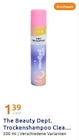 Trockenshampoo Clea... Angebote von The Beauty Dept. bei Action Darmstadt für 1,39 €