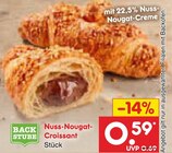 Nuss-Nougat-Croissant bei Netto Marken-Discount im Prospekt "" für 0,59 €