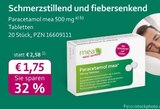 mea - meine apotheke - Paracetamol mea Angebot im Prospekt Paracetamol mea bei mea - meine apotheke im Prospekt "" für 1,75 €