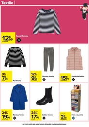 Prix et réduction Pull Femme dans le prospectus Carrefour en cours Offre Pull Femme dans le catalogue Carrefour du moment à la page 83