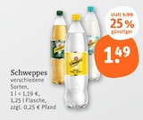 Schweppes für 1,49 € bei tegut im Angebot Schweppes im aktuellen tegut Prospekt