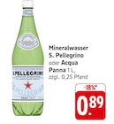 EDEKA Dielheim - Mineralwasser S. Pellegrino Angebot im Prospekt Mineralwasser S. Pellegrino bei EDEKA im Dielheim Prospekt für 0,89 €
