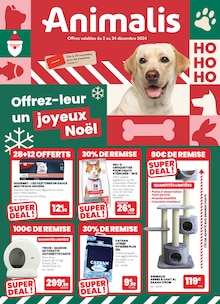 Prospectus Animalis à Toulouges, "Offrez-leur un joyeux Noël", 12 pages de promos valables du 02/12/2024 au 24/12/2024