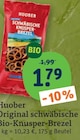 Original schwäbische Bio-Knusper-Brezel von Huober im aktuellen tegut Prospekt für 1,79 €