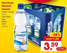 Mineralwasser bei Netto Marken-Discount in Bad Oeynhausen Mineralwasser im Angebot bei Netto Marken-Discount Bad Oeynhausen für 3,59 €