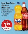 Coca Cola, Fanta, Sprite oder Mezzo Mix von  im aktuellen V-Markt Prospekt für 1,19 €