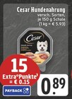Hundenahrung Angebote von Cesar bei E center Dorsten für 0,89 €