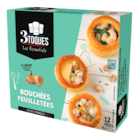 3 Toques 12 Bouchées Feuilletées à 1,87 € dans le catalogue Auchan Hypermarché