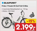 Frida / Friedel 24 Zoll Falt E-Bike im Angebot bei Netto Marken-Discount in Dorsten Frida / Friedel 24 Zoll Falt E-Bike Angebote von BLAUPUNKT bei Netto Marken-Discount Dorsten für 2.199,00 €