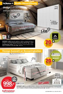 Boxspringbett im hofmeister Prospekt "MACH' DIR DEIN ZUHAUSE SCHÖNER" mit 12 Seiten (Stuttgart)