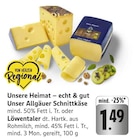 Unser Allgäuer Schnittkäse bei EDEKA im Bietigheim-Bissingen Prospekt für 1,49 €