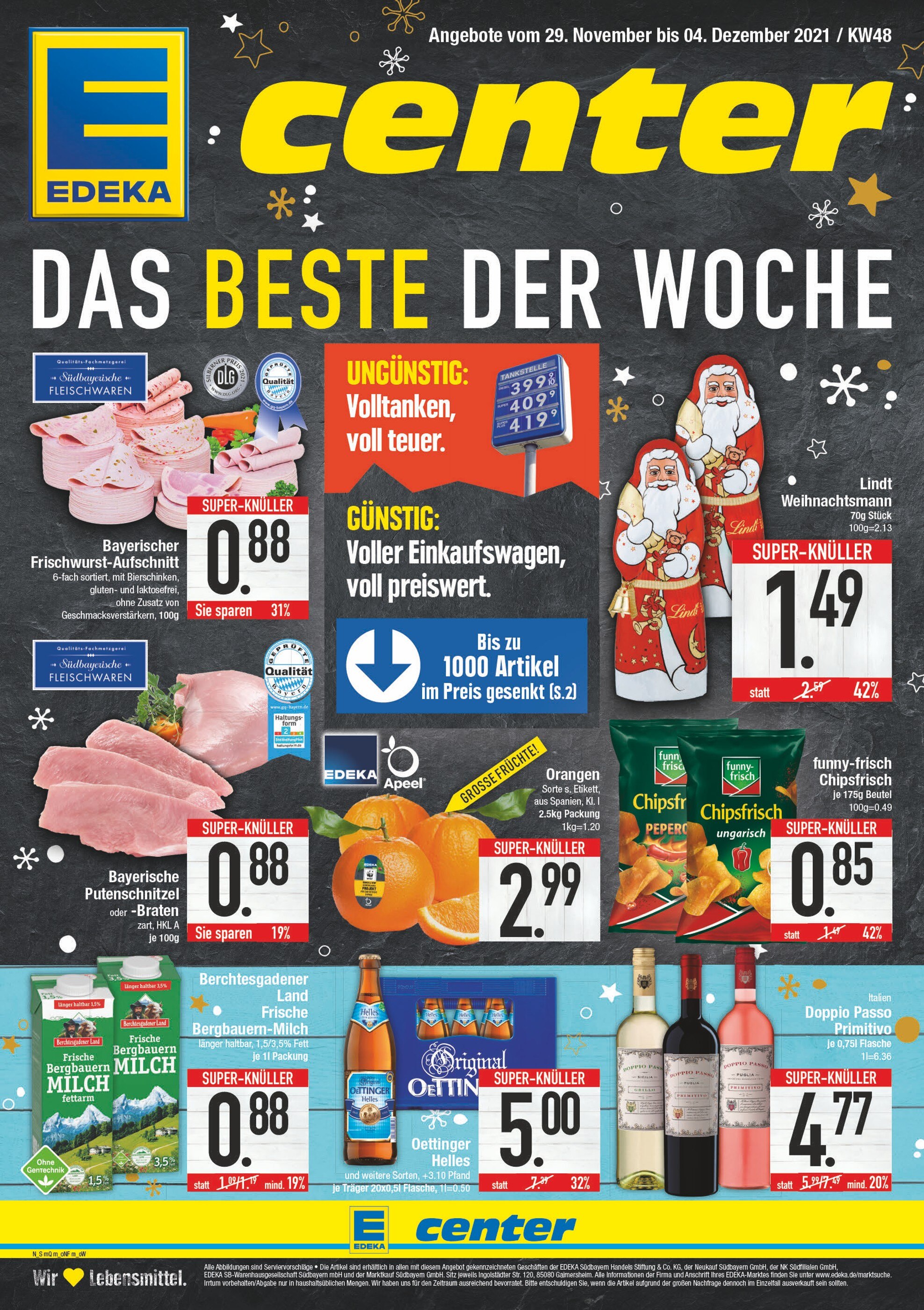 EDEKA Prospekt für Bad Reichenhall mit 20 Seiten EDEKA Prospekt für Bad Reichenhall: "DAS BESTE DER WOCHE", 20 Seiten, 29.11.2021 - 04.12.2021